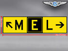 2X Mel Melbourne Airport Taxiway Sign Decal Sticker