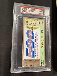 Indy 500 1982 Indianápolis Race PSA boleto Stub Johncock gana - Imagen 1 de 8