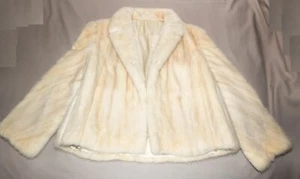 Vintage Blonde Mink Coat Jacket Custom Made Ladies (Size M) - Picture 1 of 7