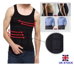 Improved Men Slim Vest Body Shaper Corset with Seamed Technology& Firming Panels - Picture 1 of 16