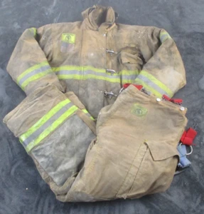 Vintage Morning Pride Firefighter Bunker Turnout Jacket 44 29/35 34 Pants 38x22 - Picture 1 of 19
