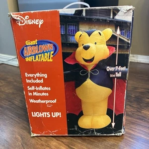 GEMMY Disney Winnie The Pooh Airblown Halloween Lighted Inflatable Over 7ft RARE - Picture 1 of 8