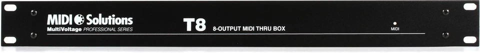 MIDI Solutions MultiVoltage T8 1-in 8-out MIDI Through Box (3-pack) Bundle - Image 1 of 1