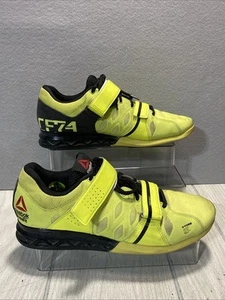 Reebok Crossfit U-Form 2.0 Olympische Hebeschuhe Neongelb Schwarz Herren Größe 9,5 - Bild 1 von 7