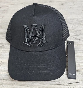 Amiri MA Crystal Trucker Hat Black Black - Picture 1 of 9