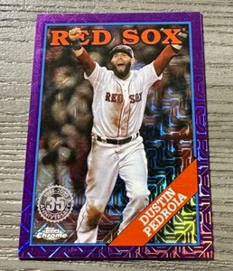 Dustin Pedroia /75 Purple Mojo Refractor 2023 Topps Update #T88CU-56 Boston - Bild 1 von 3