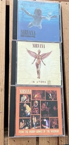 Nirvana 3 CD Lot Nevermind In Utero From The Muddy Banks Of The Wishkah - Imagen 1 de 4