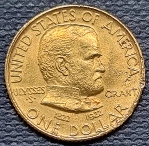 1922 Grant with Star Commemorative 1 $ Gold One Dollar UNC Details #93241 - Bild 1 von 2