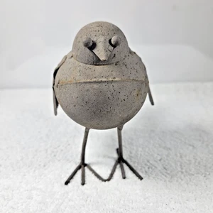 Quaint 5" Tall Metal Tin Spring Bird Garden Home Decor Ornament Figurine - Picture 1 of 4