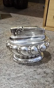 Fine Example Vintage Ronson CROWN Silver Plated Table Lighter 1930s+ - Picture 1 of 2