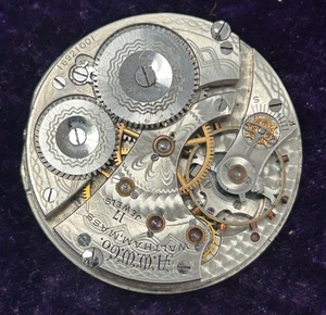 Antique Waltham Grade 625 17j, 16s 1908 Watch Movement Repair Good Balance. - Picture 1 of 2