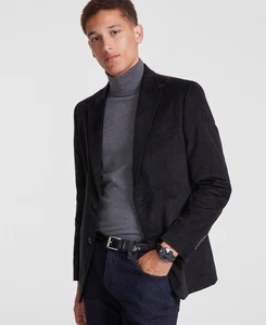 Nautica Men's Modern Fit Solid Stretch Corduroy Elbow Patch Sport Coat, 42L - Picture 1 of 4