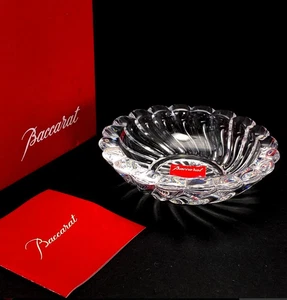Baccarat Bolute Ashtray Accessory Tray Elegant Crystal Home Decor Original Box - Picture 1 of 5