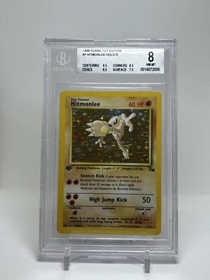 BGS 1st Edition Hitmonlee 8 Nm-mt Holo R - Image 1 of 2