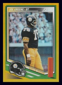 2025 Panini Score JOE GREENE Gold Zone Parallel #'D /50 Steelers SP #8 - Foto 1 di 1