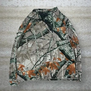 Vintage 90s Fusion 3D Hunting Camo Shirt Herren L Woodland Baumwolle Langarm  - Bild 1 von 4