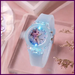 Disney Topolino Orologi Bambini Ragazze Colore Fonte di Luce Silicone Principessa - Foto 1 di 38