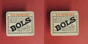 Bols Genever rote Schrift Brauerei Bierdeckel Bier - Picture 1 of 1