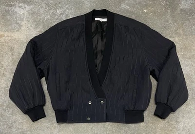 VTG Pancaldi & B. for Le Player Miami Made in Italy Black 100% Silk Jacket - Image 1 of 4