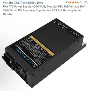 Zasilacz Flex ATX 400W w pełni modułowy zasilacz pełne napięcie 90V-264V mały ITX ... - Zdjęcie 1 z 4