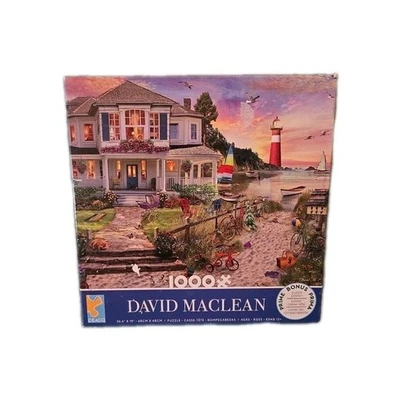 David Maclean Beach Cove CEACO Jigsaw Puzzle 43370 w/ POSTER 1000 Piece  2021 - Image 1 of 4
