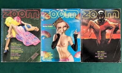 Zoom high art photography magazines - 3 x 1978-79 vintage, highly collectible - Image 1 of 4