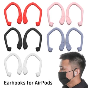 Protective Ear Hook Silicone Earphone Holders For Apple AirPods 1 2 Pro - Photo 1 sur 14