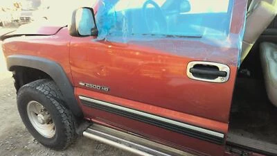 01 CHEVY SILVERADO 2500 Front Door Electric Driversunset Orange=71u Dents - Image 1 of 3