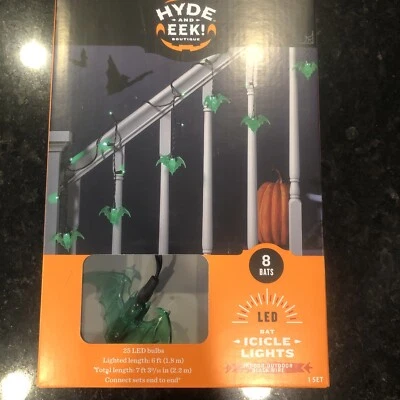 Hyde and Eek LED Bat Icicle Lights LED Indoor/outdoor 6 ft lighted length - Image 1 of 3