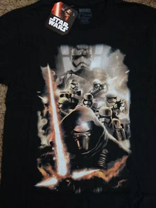 Star Wars The Force Awakens Movie Kylo Ren Stormtroopers Reinforcements T-Shirt - Picture 1 of 1