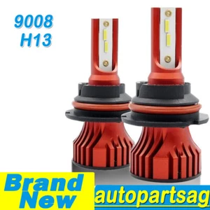 Pair of H13 9008 LED Headlight Bulbs Kit Hi/Lo Beam For Ford Escape 2008-2012 - Picture 1 of 14