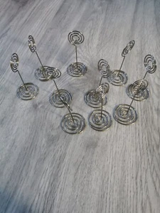 Metall Platzkartenhalter*- Kartenhalter*Fotohalter*Hochzeit*Deko* 10 Stück - Bild 1 von 4