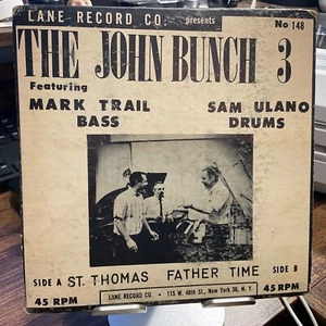 THE JOHN BUNCH 3 7" EP Lane Records No. 148 VG/VG 1960's NY JAZZ Sam Ulano RARE - Picture 1 of 4