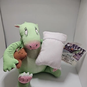Peluche The Monster Bed Dennis con etiquetas 1986 6" Determined Prod LEER - Imagen 1 de 10