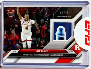2024 Bowman U Now Ace Bailey "Game-Worn Sneaker Relic" /25 - Picture 1 of 1