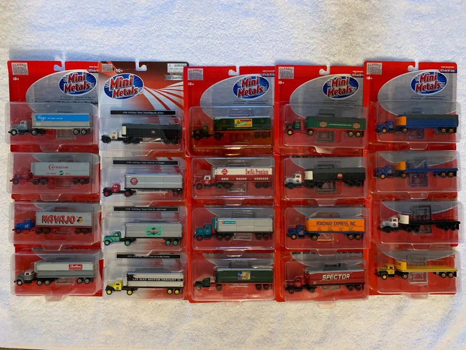 Mini Metals HO Scale Tractor/Trailer Set each sold separately - Image 1 of 1