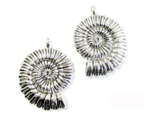 1 Anhänger Muschel Schnecke silber XXL 37 x 27mm - Bild 1 von 1
