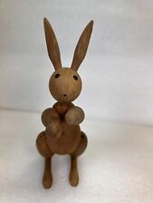 Vintage Kay Bojesen Denmark Articulated Oak Bunny Rabbit 1957 Mid Century Modern