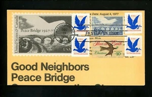 Ranto Cachet US FDC #2878 on 1721 combo w/ 1552 Peace Bridge Good Neighbors 1994 - Picture 1 of 2