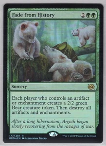1x Fade from History *Foil* - The Brothers' War - Near Mint - Imagen 1 de 1