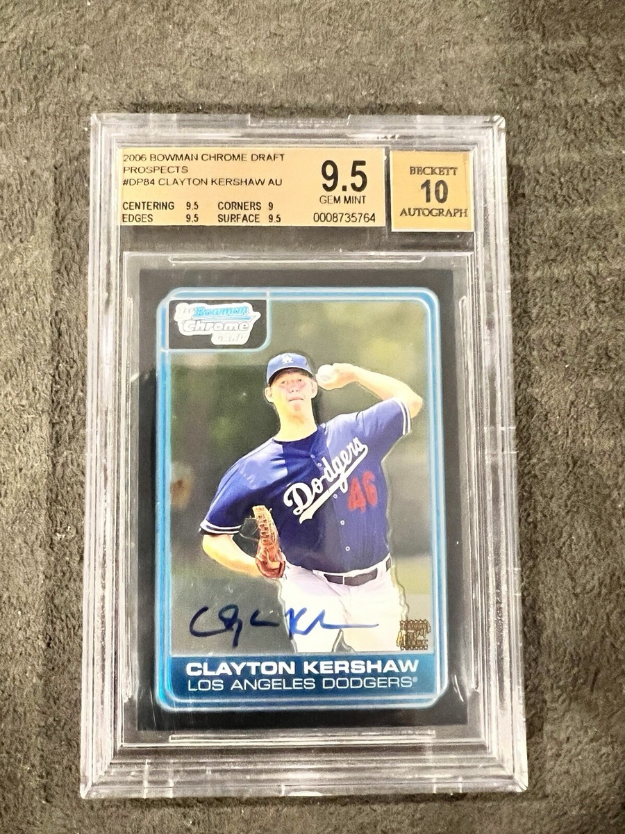 Clayton Kershaw Grade 9.5 Baseball Sports Trading Cards 