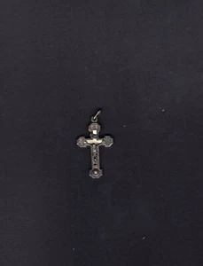 Antica medaglia della croce con reliquia della Beata Raffaella immagine pie reliquie - Foto 1 di 2