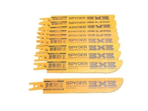 NEW! 10-pk SPYDER 3X3 6" RECIPROCATING SAW BLADES, 14 TPI, 10/14 TPI, #200203 - Bild 1 von 3