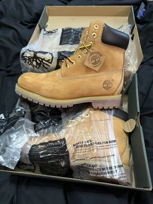 Timberland Men's 6 Inch Premium Waterproof Wheat Boots - US Men’s Size 8.5 M - Image 1 of 3