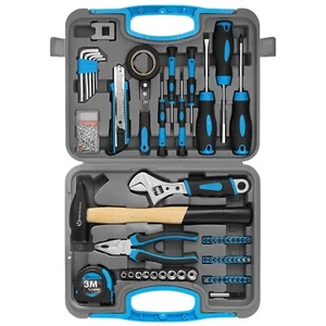 100PCS Household Hand Tool Set Kit with Plastic Storage Case - Picture 1 of 7
