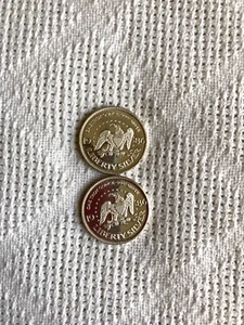 2-1986 Eagle/Liberty Bell Round-A-Mark-Liberty Silver 1 Troy oz.999 Fine Silver - Picture 1 of 4