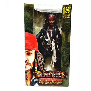 Pirates of the Caribbean Dead Mans Chest Jack Sparrow Motion Activated 18 Inch - Picture 1 of 15