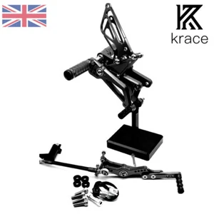 For DAYTONA 675R 2006-2016 2008 2012 2013 2014 CNC Rearsets Footpegs Pedals Set - Picture 1 of 9
