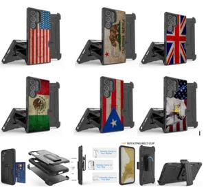 Shockproof Phone Stand Clip Cover Case For Samsung Galaxy S23+ Plus S23 Ultra - Picture 1 of 14
