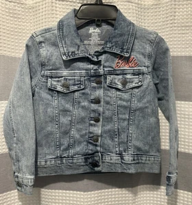 NWT Disney Barbie Girls Blue Graphic Jean Jacket - Girl Revolution - Small 6-6X - Picture 1 of 7